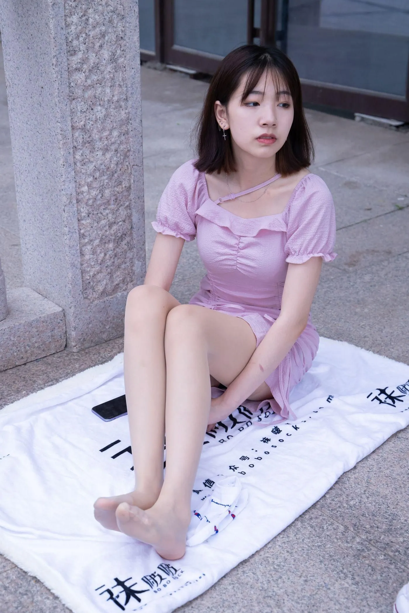 [BoBoSocks袜啵啵]NO.001 小甜豆-帆布鞋、白棉袜、肉丝 [138P]插图6